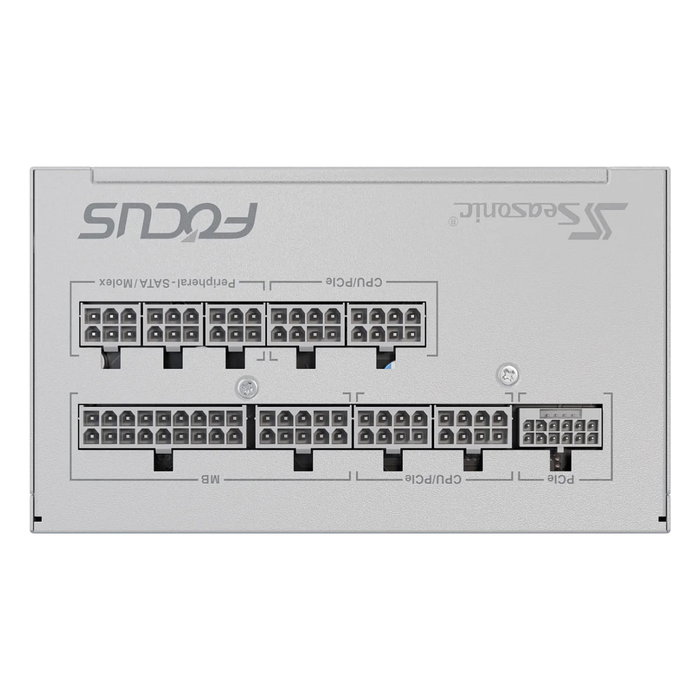 Seasonic FOCUS-GX-750-V4-WHITE ATX 3.1 80+ Gold Fuente de Alimentación Blanca 750W Modular Seasonic FOCUS-GX-750-V4-WHITE ATX 3.1 80+ Gold Fuente de Alimentación Blanca 750W Modular