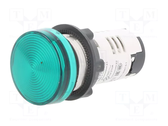SCHNEIDER ELECTRIC Lámpara de control Harmony XB7 LED Verde 120V SCHNEIDER ELECTRIC Lámpara de control Harmony XB7 LED Verde 120V