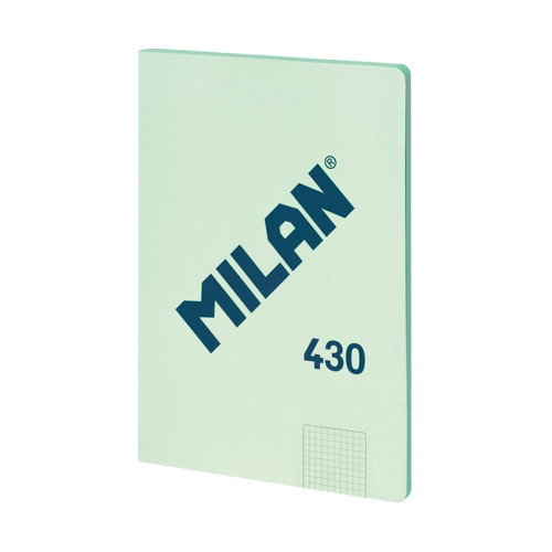 Milán Cuaderno A4 Encolado Cuadriculado Verde 48 Hojas