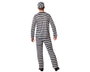 Disfraz Preso Hombre Adulto Blanco y Negro M-L