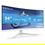 Philips Monitor Curvo 34M2C5501A 34 Pulgadas WQHD 1ms 180Hz VA 2xHDMI DP USB Blanco