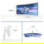Philips Monitor Curvo 34M2C5501A 34 Pulgadas WQHD 1ms 180Hz VA 2xHDMI DP USB Blanco