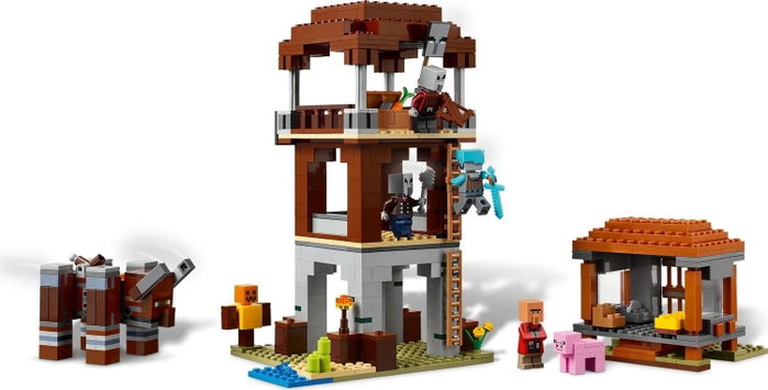 LEGO Minecraft El Puesto de Avanzada de los Saqueadores y el Devastador LEGO Minecraft El Puesto de Avanzada de los Saqueadores y el Devastador