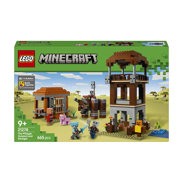 LEGO Minecraft El Puesto de Avanzada de los Saqueadores y el Devastador LEGO Minecraft El Puesto de Avanzada de los Saqueadores y el Devastador