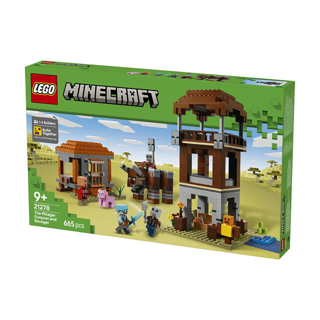 LEGO Minecraft El Puesto de Avanzada de los Saqueadores y el Devastador LEGO Minecraft El Puesto de Avanzada de los Saqueadores y el Devastador