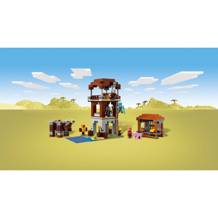 LEGO Minecraft El Puesto de Avanzada de los Saqueadores y el Devastador