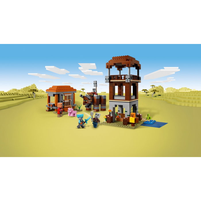 LEGO Minecraft El Puesto de Avanzada de los Saqueadores y el Devastador