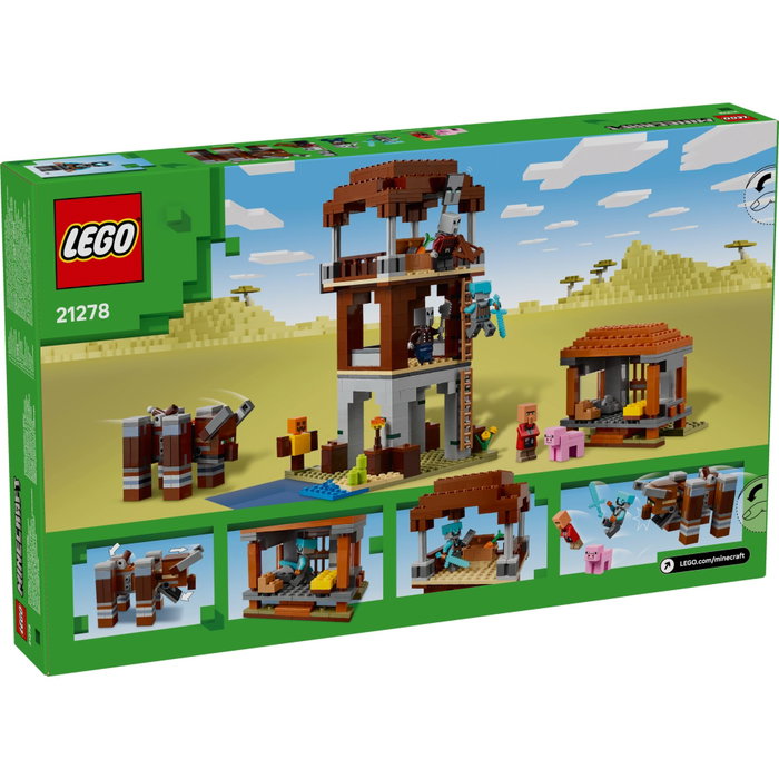 LEGO Minecraft El Puesto de Avanzada de los Saqueadores y el Devastador