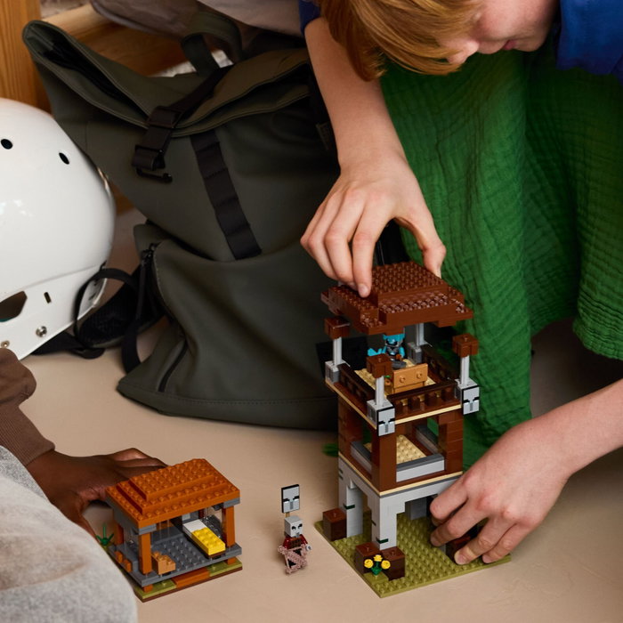 LEGO Minecraft El Puesto de Avanzada de los Saqueadores y el Devastador