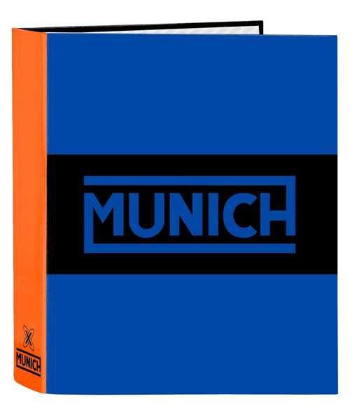 Carpeta de anillas Munich Submarine Azul eléctrico A4 27 x 33 x 6 cm