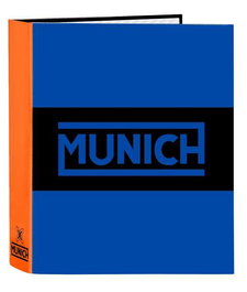 Carpeta de anillas Munich Submarine Azul eléctrico A4 27 x 33 x 6 cm