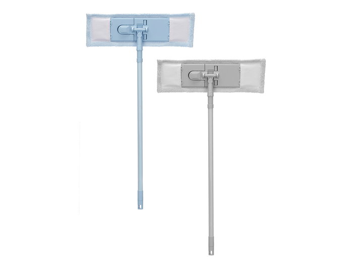 Arte Regal Mopa de Paño con Palo Extensible Surt, Color Azul Gris, Longitud Extendida 128 cm, Dimensiones 94x6x14 cm (Set de 12)