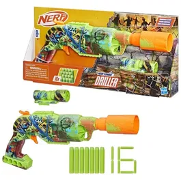 Nerf Taladro zombi Lanzador de dardos con cilindro giratorio a partir de 8 años AAAOU09598