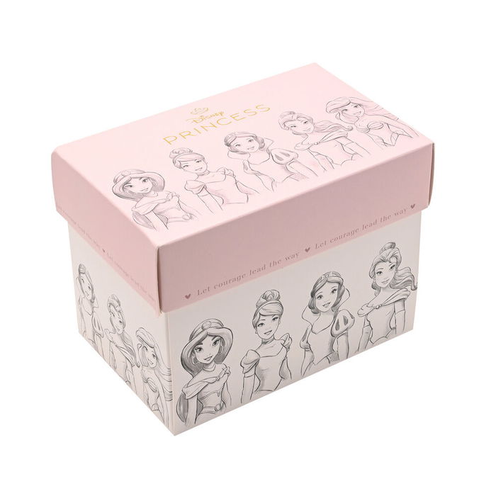 WIDDOP & CO Taza Princesas Disney Porcelana China Ilustraciones Elegantes Dorados