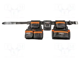 NEO TOOLS Bolso de cintura para herramientas negro-naranja