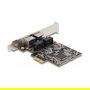 DeLOCK Tarjeta de Red PCI Express 2 Puertos Gigabit LAN RTL8111, Plata, para PC