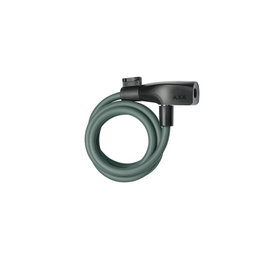 AXA Resolute Candado de Cable para Bicicleta Infantil, 120 cm, Nivel Seguridad 4, Verde Militar