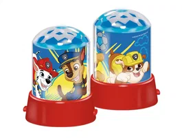 Wondee Lámpara Proyector de Luz Nocturna Patrulla Canina, Proyección 360° con Efectos LED Estrellas de Colores, Funciona con USB y Pilas AAA, para Habitación Infantil