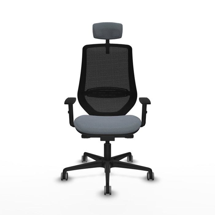 PIQUERAS Y CRESPO Silla de oficina Mardos Gris con mecanismo Sincro/Traslack