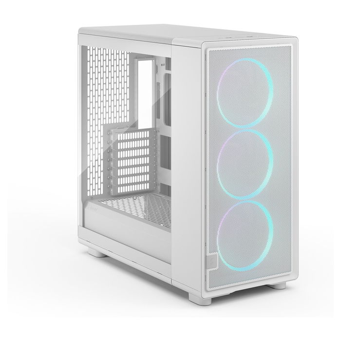 Fractal Design Epoch XL TG RGB White Clear Midi Torre PC ATX, Micro ATX, ITX, EATX, Acero, Ventana Lateral, Iluminación Multi Color