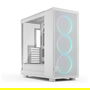 Fractal Design Epoch XL TG RGB White Clear Midi Torre PC ATX, Micro ATX, ITX, EATX, Acero, Ventana Lateral, Iluminación Multi Color