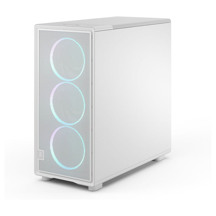 Fractal Design Epoch XL TG RGB White Clear Midi Torre PC ATX, Micro ATX, ITX, EATX, Acero, Ventana Lateral, Iluminación Multi Color