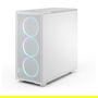 Fractal Design Epoch XL TG RGB White Clear Midi Torre PC ATX, Micro ATX, ITX, EATX, Acero, Ventana Lateral, Iluminación Multi Color