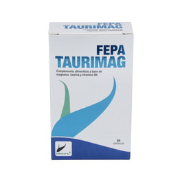 FEPADIET Taurimag 60Cap. Magnesio para Sistema Nervioso y Músculos con Taurina y Vitamina B6
