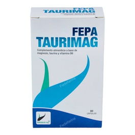 FEPADIET Taurimag 60Cap. Magnesio para Sistema Nervioso y Músculos con Taurina y Vitamina B6