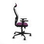 PIQUERAS Y CRESPO Silla de oficina Jorquera con mecanismo Sincro/Traslack, Morado y Blanco