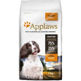 Applaws Pienso Seco para Perros Adultos de Razas Pequeñas y Medianas con Pollo 7.5 kg