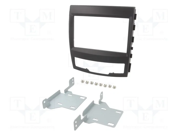 ACV Bastidor de montaje de radio 2 DIN para SsangYong Korando 2010-2013, negro ACV Bastidor de montaje de radio 2 DIN para SsangYong Korando 2010-2013, negro