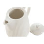 DKD Home Decor Tetera de Porcelana Blanca 1L