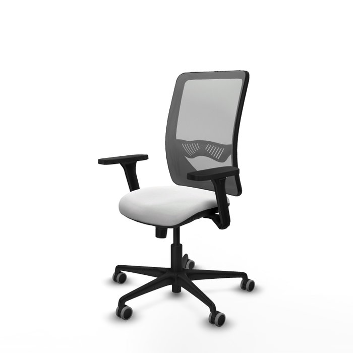 PIQUERAS Y CRESPO Silla de oficina Zulema con mecanismo Sincro, Brazos 3D y Malla Gris PIQUERAS Y CRESPO Silla de oficina Zulema con mecanismo Sincro, Brazos 3D y Malla Gris