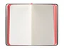Antartik Cuaderno A6 Tapa Dura Hojas Cuadriculadas Negro y Rojo 100 Hojas 80 gr FSC