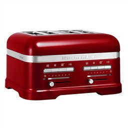 Kitchenaid 5KMT4205 Tostador para 4 Rebanadas Rojo Manzana, Tostador con 4 Ranuras Extra Grandes, 7 Posiciones de Tueste y Potencia Óptima