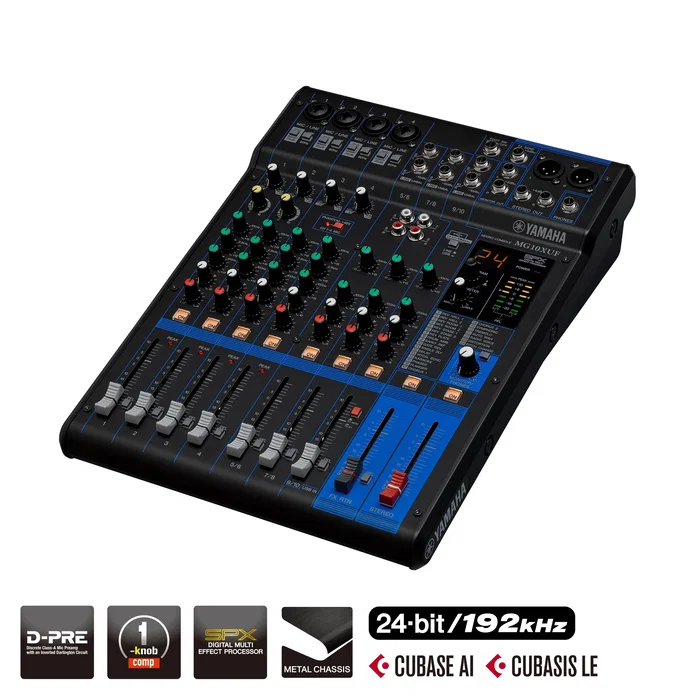 Yamaha MG10XUF Mezclador de Audio de 10 Canales