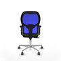 PIQUERAS Y CRESPO Silla de oficina Jorquera con mecanismo Sincro/Traslack, Pistacho y Azul