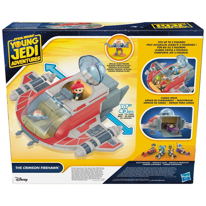 Hasbro Star Wars The Crimson Firehawk F7878 Vehículo con 2 Figuras Nash Durango y RJ-83