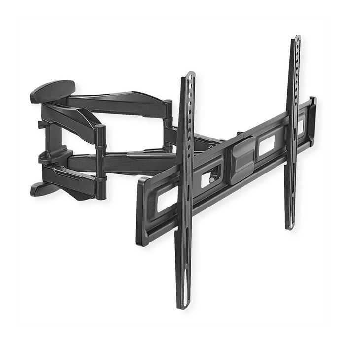 VALUE 17.99.1211 Soporte TV Pared Giratorio Inclinable 37 a 80 Pulgadas hasta 45 Kg Negro para VESA 200x200-400x400 mm