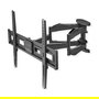 VALUE 17.99.1211 Soporte TV Pared Giratorio Inclinable 37 a 80 Pulgadas hasta 45 Kg Negro para VESA 200x200-400x400 mm