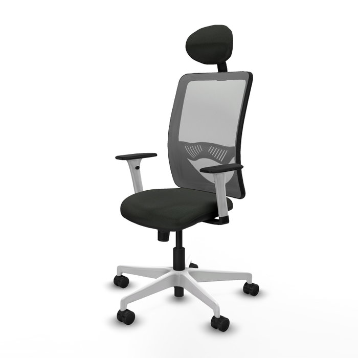 PIQUERAS Y CRESPO Silla de oficina Zulema con mecanismo Sincro, Negro y Gris PIQUERAS Y CRESPO Silla de oficina Zulema con mecanismo Sincro, Negro y Gris