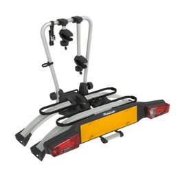 Peruzzo Portabicicletas Atlantis para Bola de Remolque, 2 Bicicletas, 60 kg, Aluminio, Compatible con E-Bikes