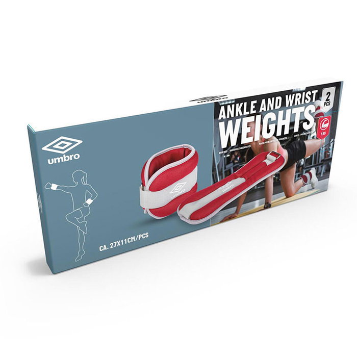 Umbro Pesos para tobillos/muñecas 1000 g, 2 uds