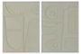 DKD Home Decor Cuadro Lienzo MDF 52x4x72 Moderno 3D Surtido de 2 unidades
