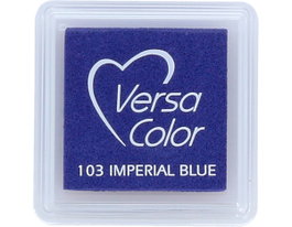 Tsukineko Almohadilla de Tinta VERSACOLOR Azul Imperial 33x33mm