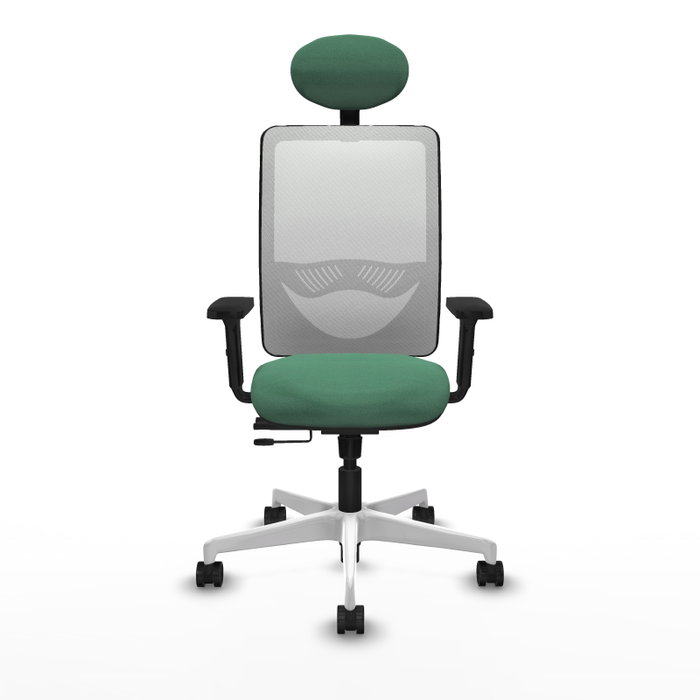 PIQUERAS Y CRESPO Silla de oficina Zulema Verde esmeralda y Blanco PIQUERAS Y CRESPO Silla de oficina Zulema Verde esmeralda y Blanco