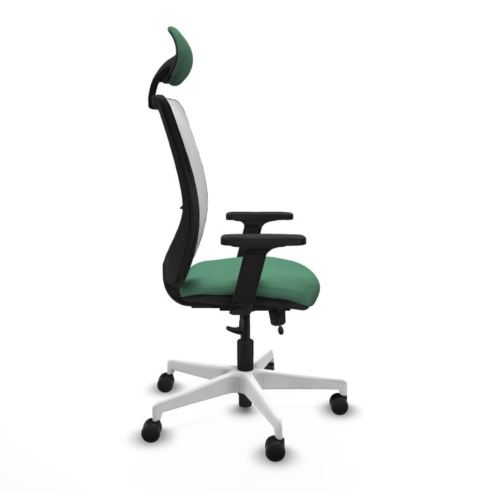 PIQUERAS Y CRESPO Silla de oficina Zulema Verde esmeralda y Blanco PIQUERAS Y CRESPO Silla de oficina Zulema Verde esmeralda y Blanco