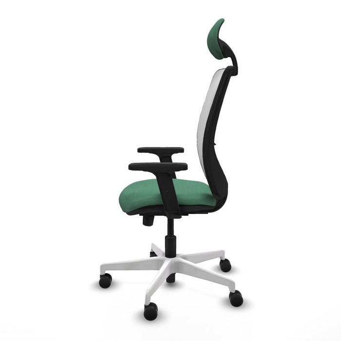 PIQUERAS Y CRESPO Silla de oficina Zulema Verde esmeralda y Blanco PIQUERAS Y CRESPO Silla de oficina Zulema Verde esmeralda y Blanco