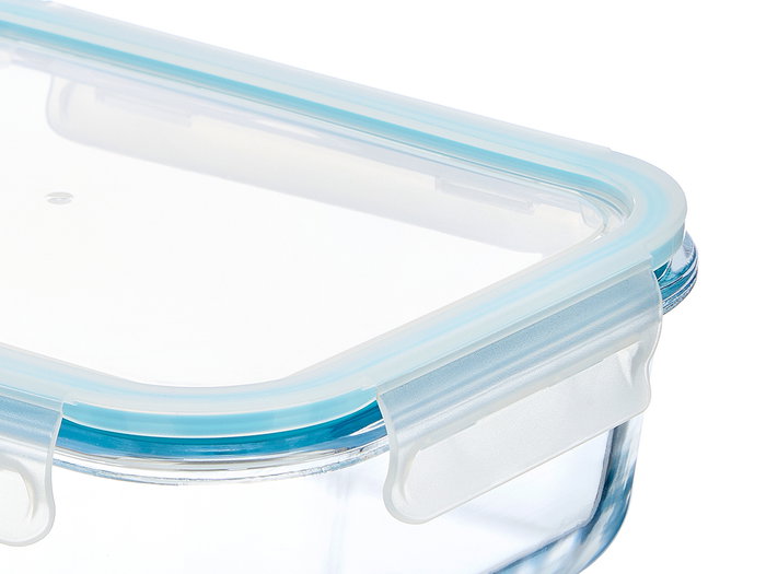 Vivalto Set de 4 Fiambreras Rectangulares de Borosilicato Vivalto Set de 4 Fiambreras Rectangulares de Borosilicato